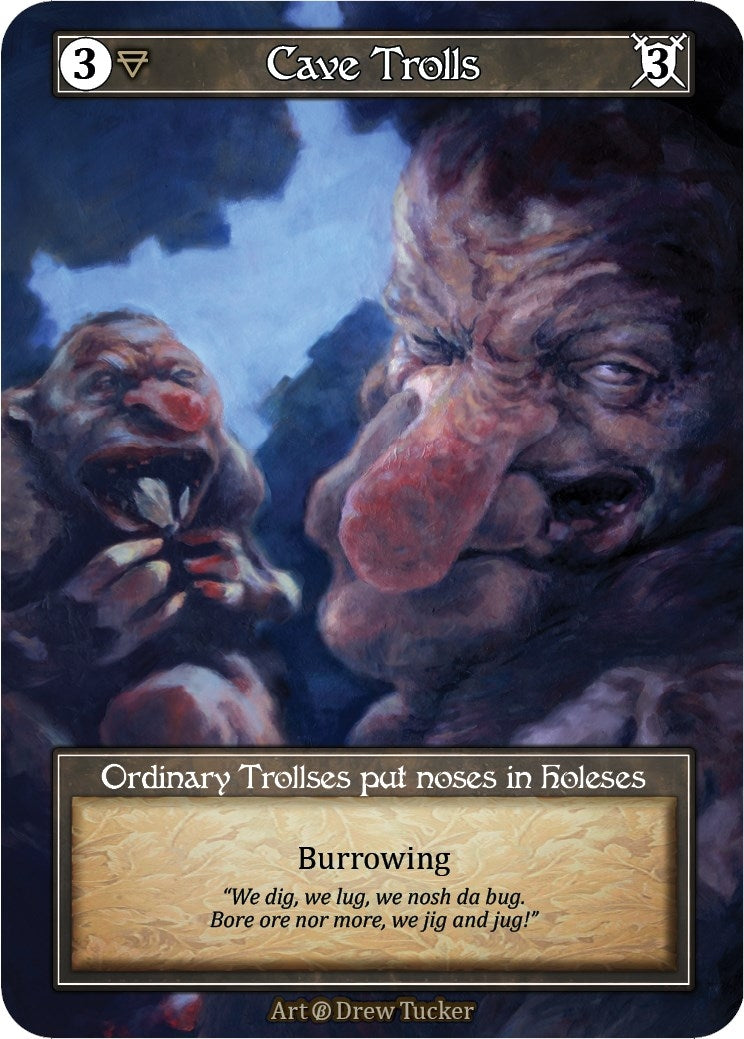 Image for Cave Trolls (Foil) (Beta) - Sorcery: Contested Realm