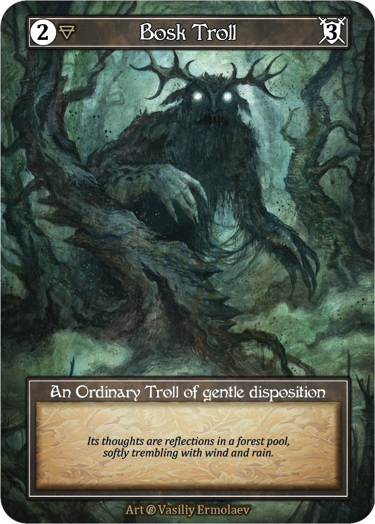 Image for Bosk Troll (Foil) (Beta) - Sorcery: Contested Realm