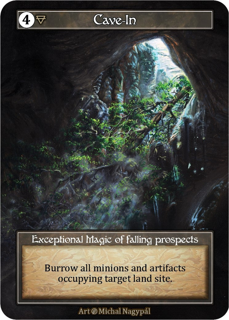 Image for Cave-In (Foil) (Beta) - Sorcery: Contested Realm