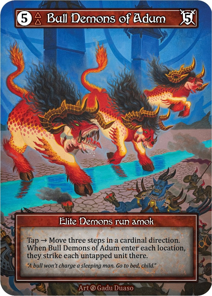 Image for Bull Demons of Adum (Foil) (Beta) - Sorcery: Contested Realm