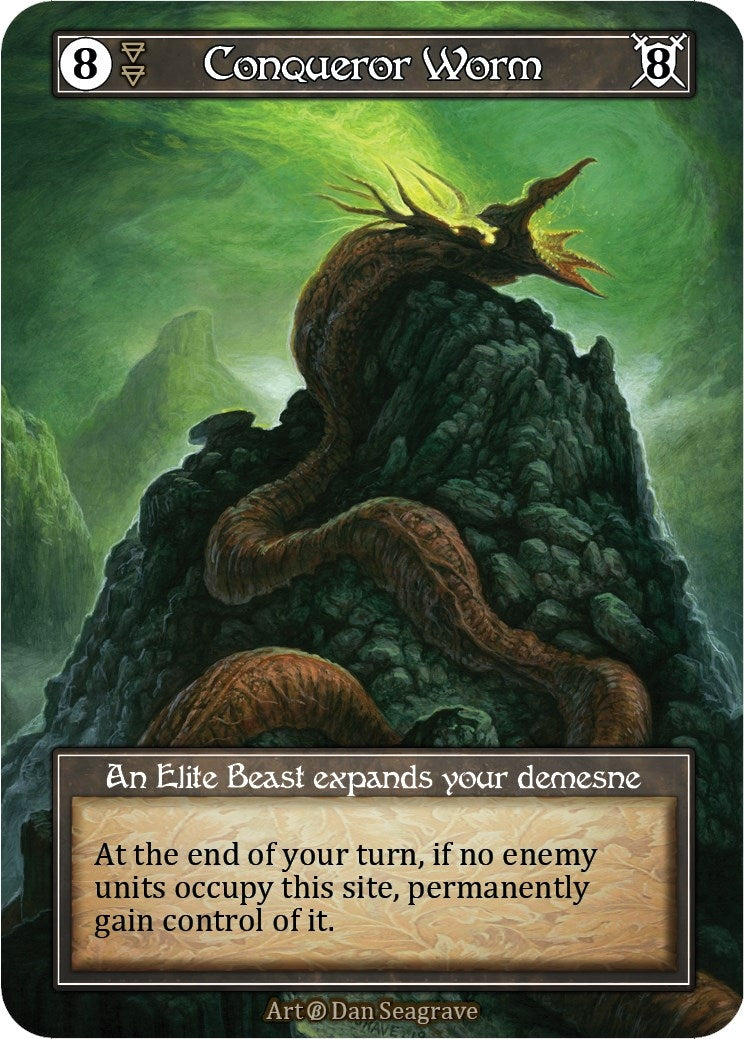 Image for Conqueror Worm (Foil) (Beta) - Sorcery: Contested Realm