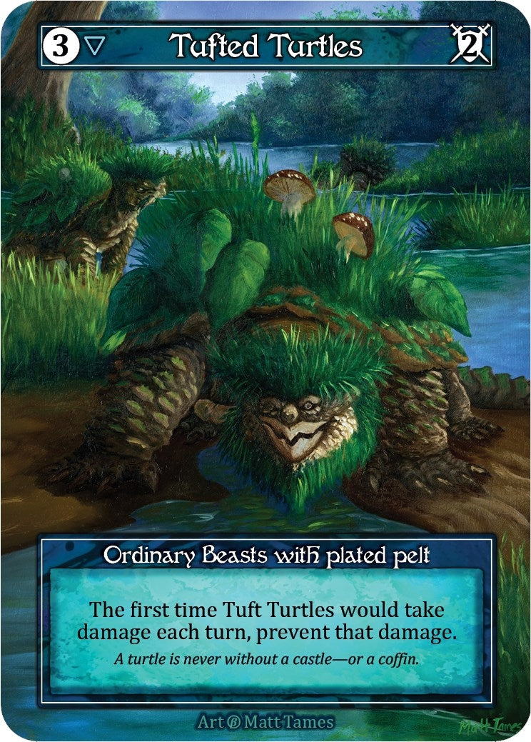 Image for Tufted Turtles (Foil) (Beta) - Sorcery: Contested Realm