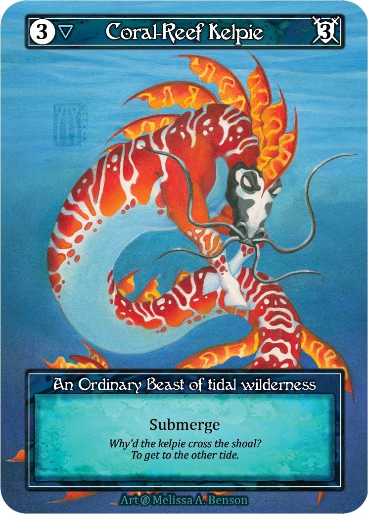 Image for Coral-Reef Kelpie (Foil) (Beta) - Sorcery: Contested Realm