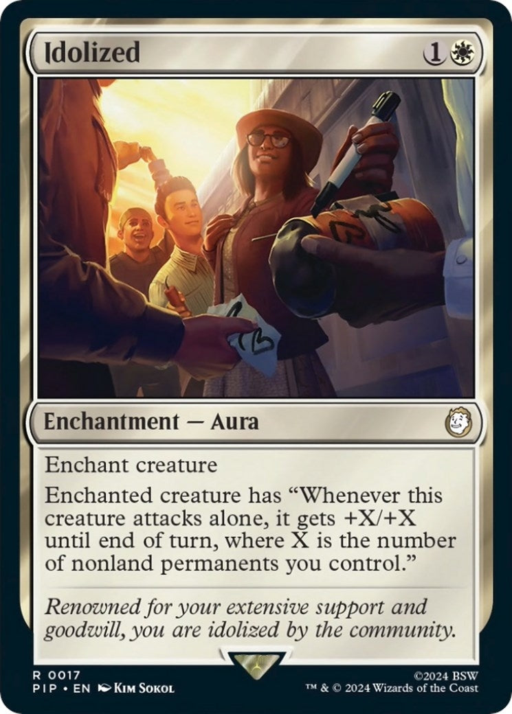 Image for Idolized (Universes Beyond: Fallout) (17) - Magic: The Gathering