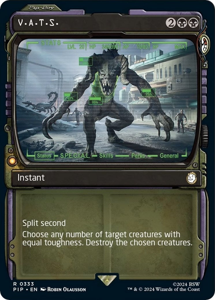 Image for V.A.T.S. (Showcase) (Universes Beyond: Fallout) (333) - Magic: The Gathering