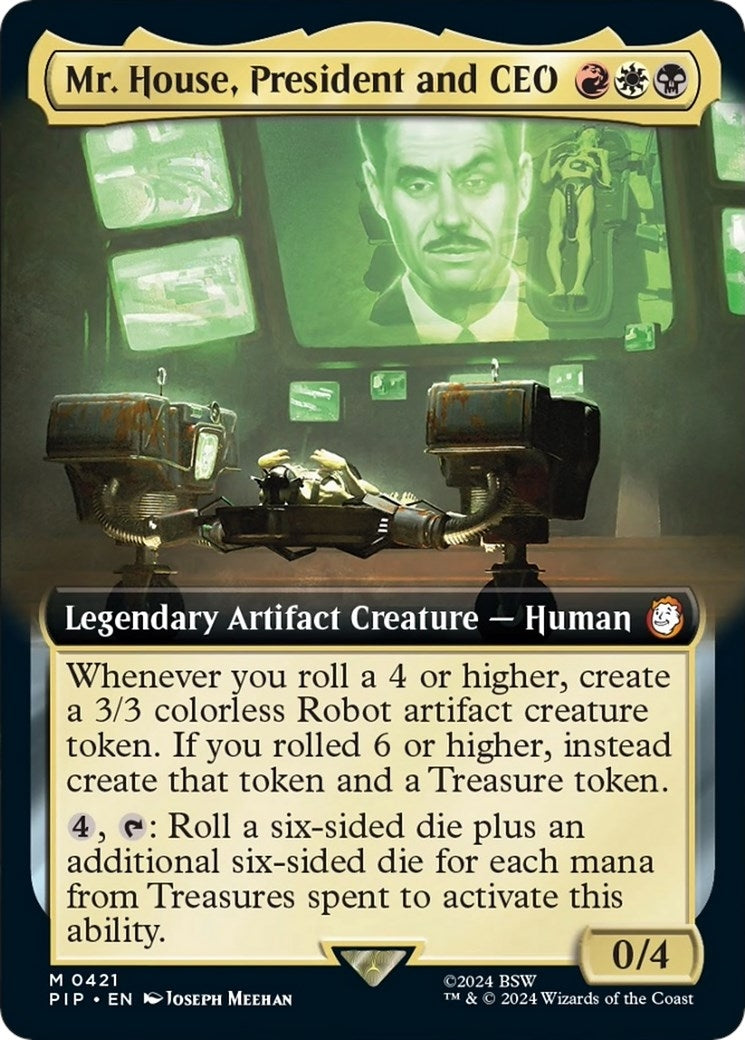 Image for Mr. House, President and CEO (Extended Art) (Universes Beyond: Fallout) (421) - Magic: The Gathering