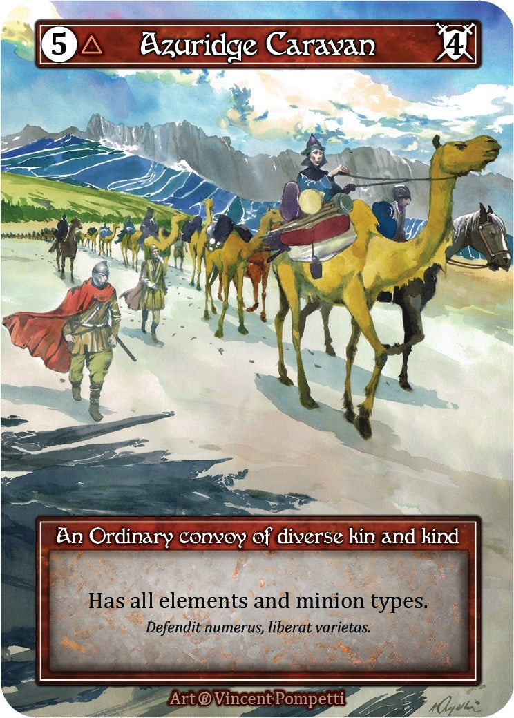 Image for Azuridge Caravan (Foil) (Beta) - Sorcery: Contested Realm