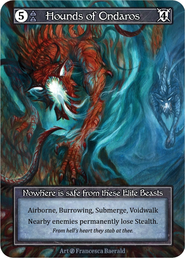 Image for Hounds of Ondaros (Foil) (Beta) - Sorcery: Contested Realm