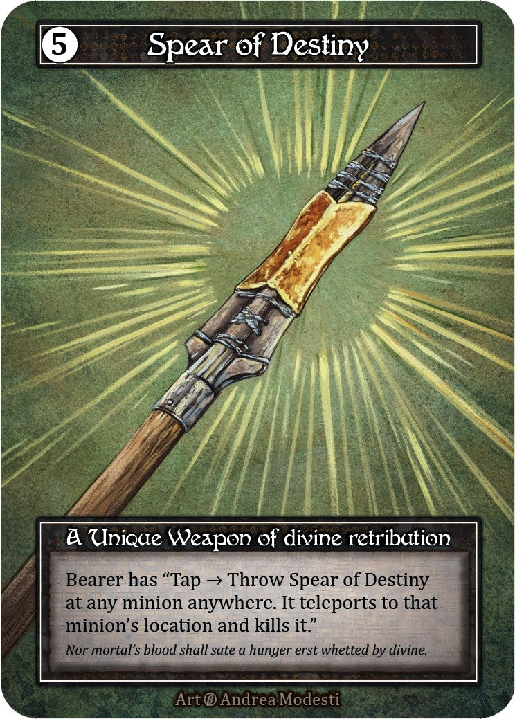 Image for Spear of Destiny (Foil) (Beta) - Sorcery: Contested Realm
