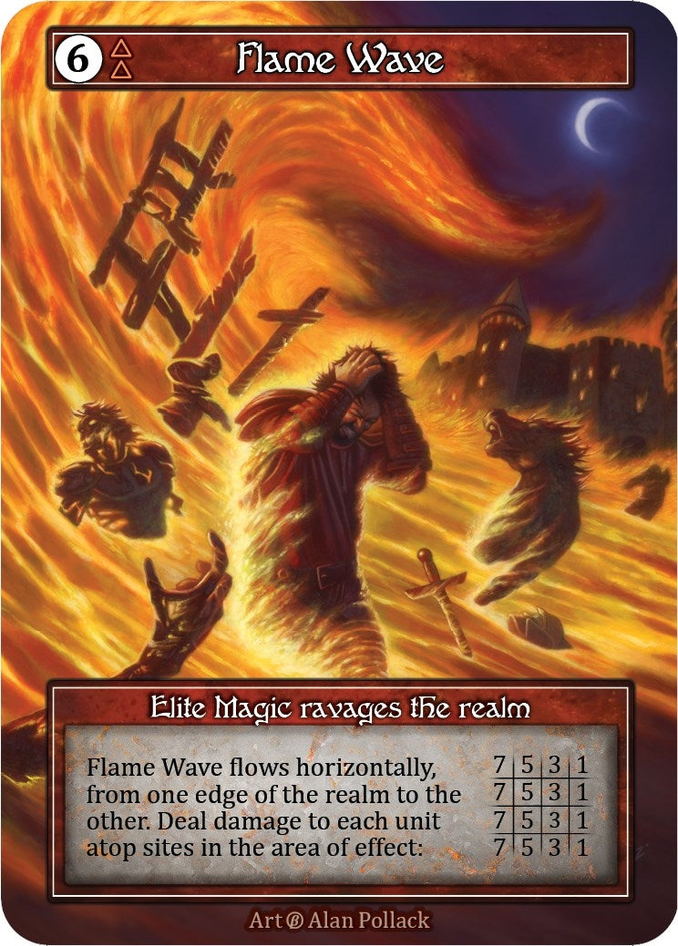 Image for Flame Wave (Foil) (Beta) - Sorcery: Contested Realm