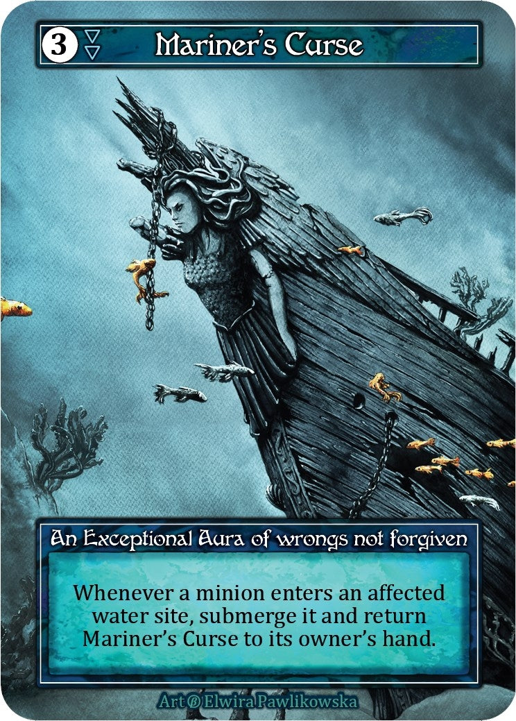 Image for Mariner's Curse (Foil) (Beta) - Sorcery: Contested Realm