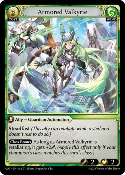 Image for Armored Valkyrie (Alchemical Revolution) (153) - Grand Archive TCG