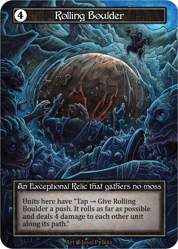 Image for Rolling Boulder (Foil) (Beta) - Sorcery: Contested Realm