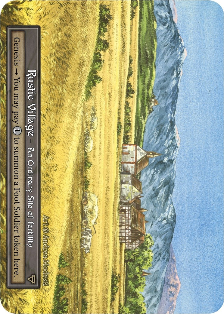 Image for Rustic Village (Foil) (Beta) - Sorcery: Contested Realm