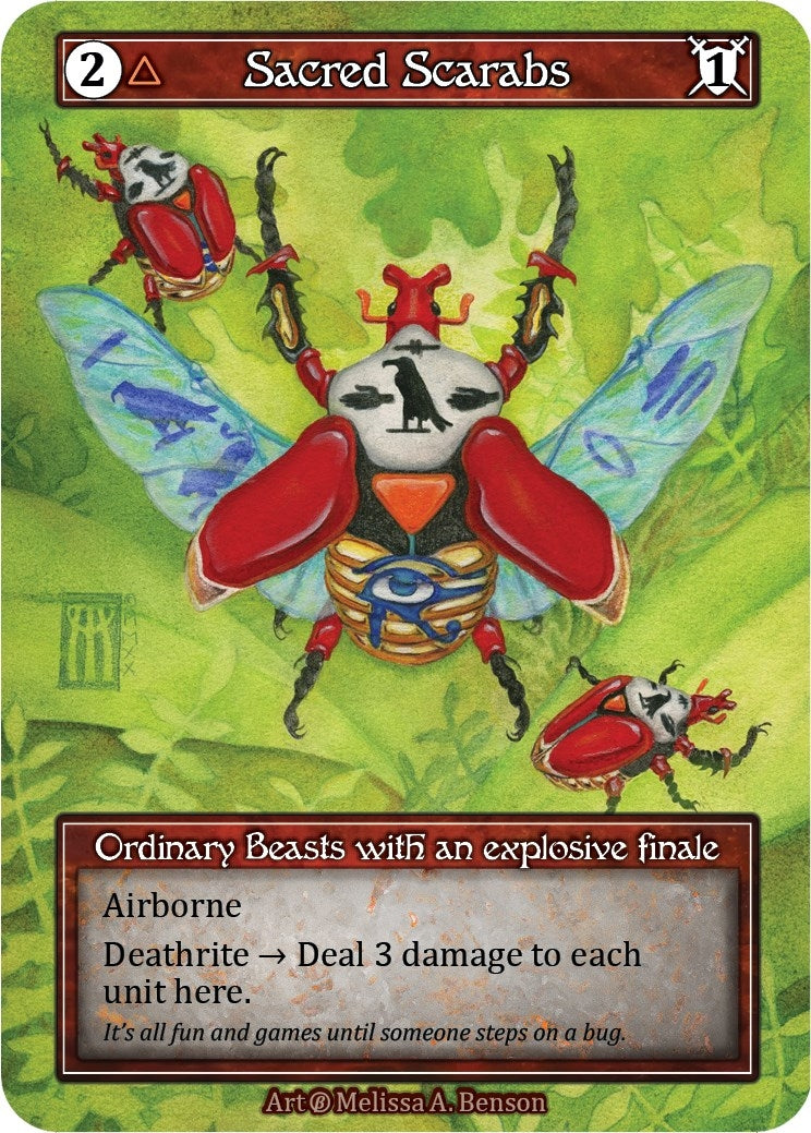 Image for Sacred Scarabs (Foil) (Beta) - Sorcery: Contested Realm