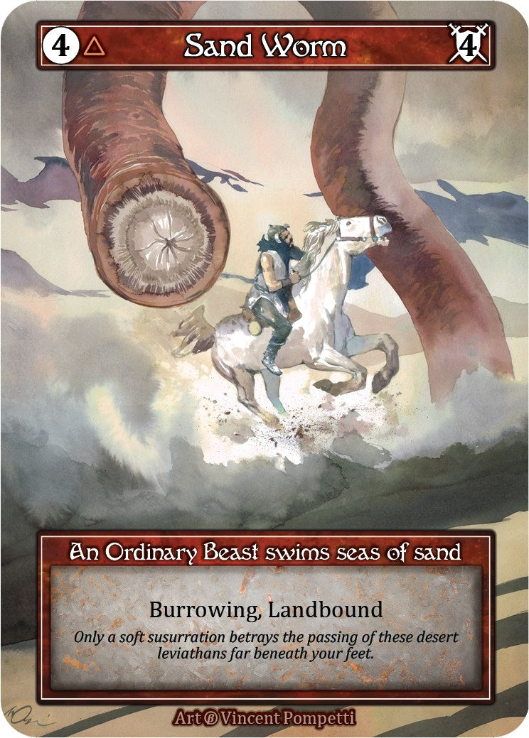 Image for Sand Worm (Foil) (Beta) - Sorcery: Contested Realm