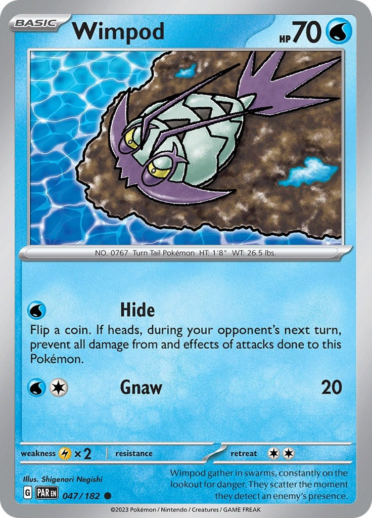 Image for Wimpod (SV04: Paradox Rift) (047/182) - Pokemon