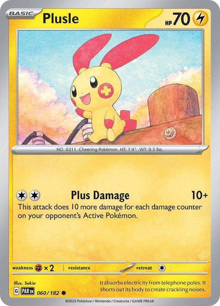Image for Plusle (SV04: Paradox Rift) (060/182) - Pokemon