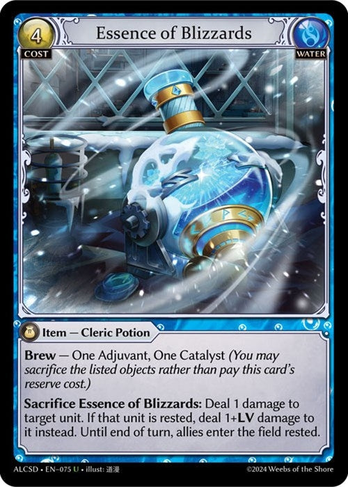 Image for Essence of Blizzards (Alchemical Revolution Starter Decks) (075) - Grand Archive TCG