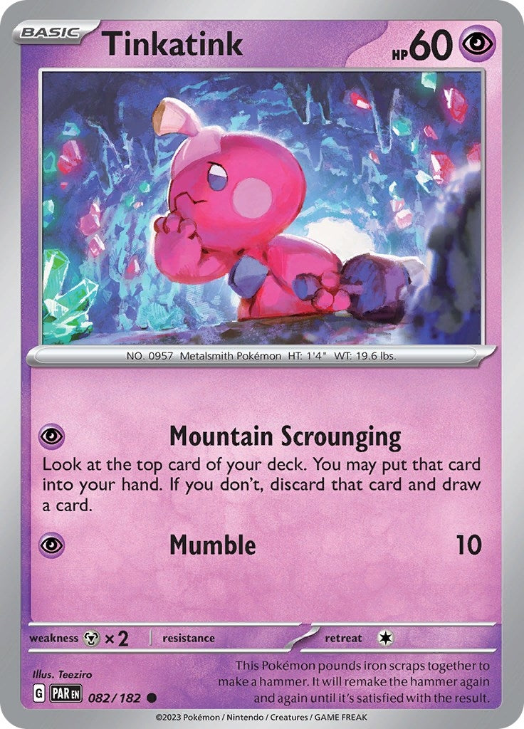 Image for Tinkatink (SV04: Paradox Rift) (082/182) - Pokemon