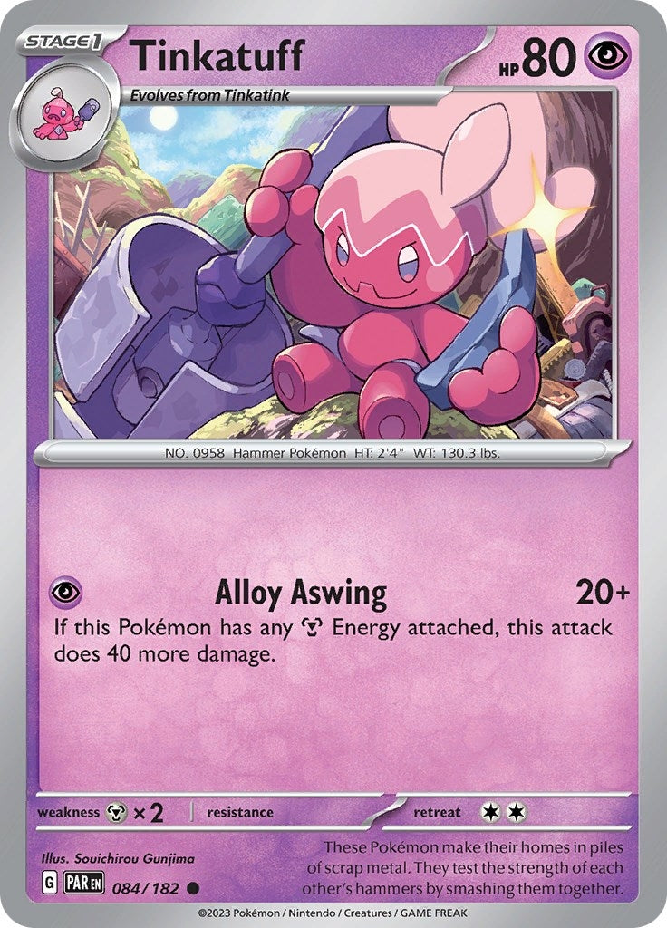 Image for Tinkatuff (SV04: Paradox Rift) (084/182) - Pokemon