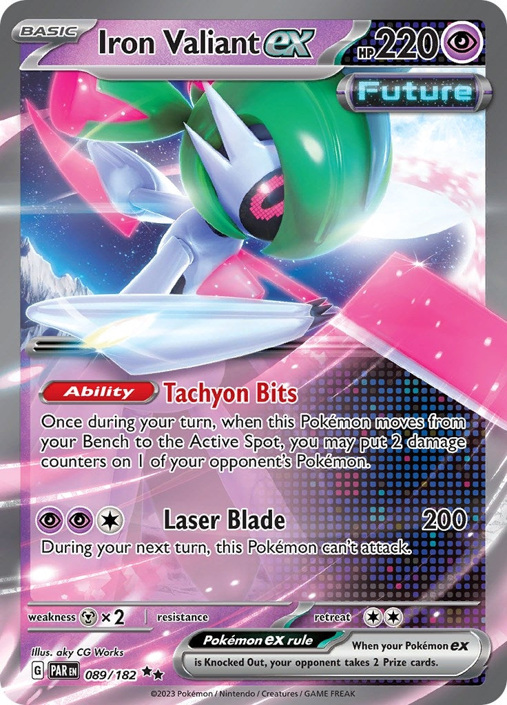 Image for Iron Valiant ex (SV04: Paradox Rift) (089/182) - Pokemon