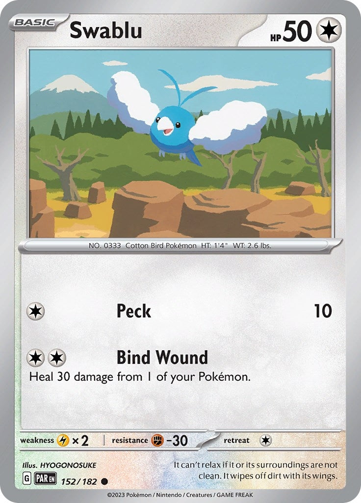 Image for Swablu (SV04: Paradox Rift) (152/182) - Pokemon