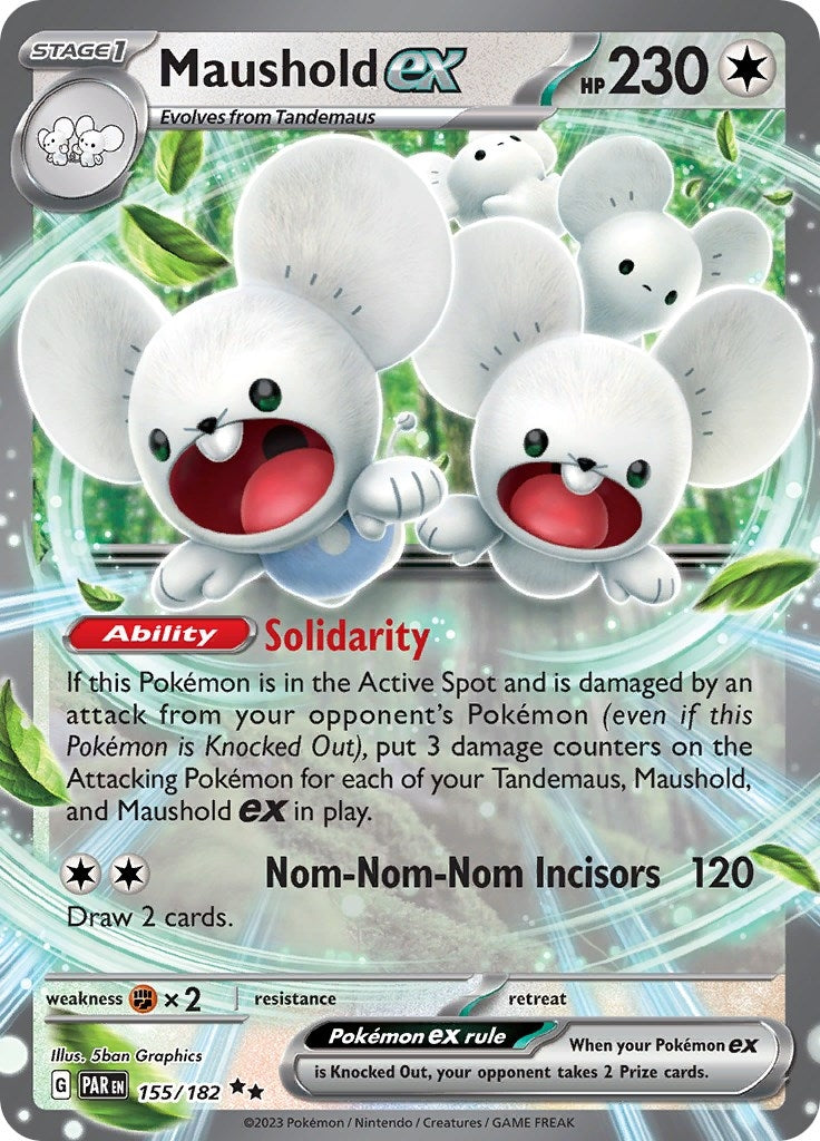 Image for Maushold ex (SV04: Paradox Rift) (155/182) - Pokemon