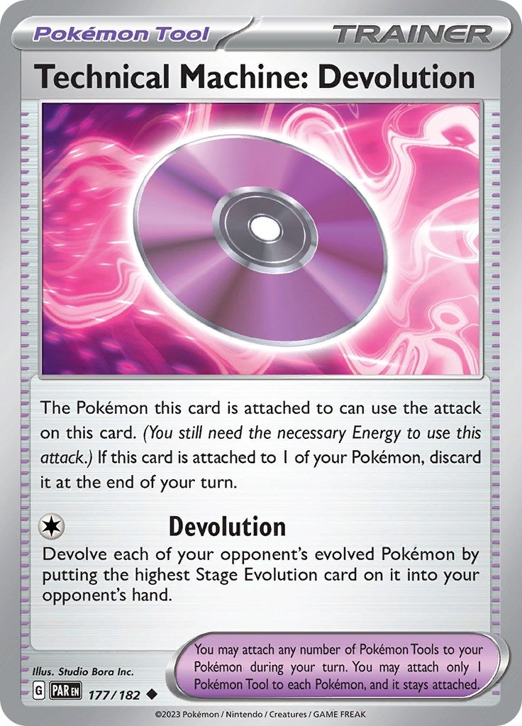 Image for Technical Machine: Devolution (SV04: Paradox Rift) (177/182) - Pokemon