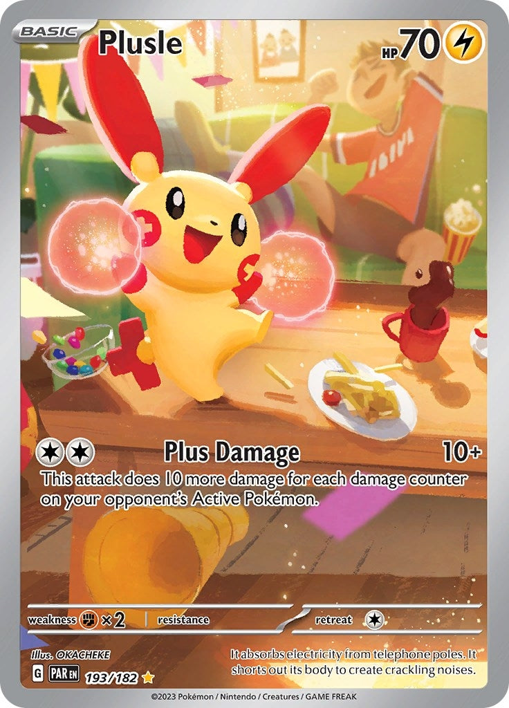 Image for Plusle (SV04: Paradox Rift) (193/182) - Pokemon