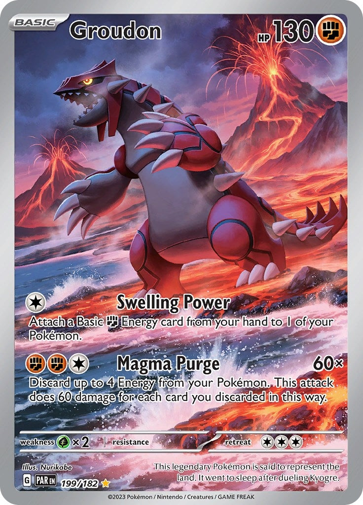 Image for Groudon (SV04: Paradox Rift) (199/182) - Pokemon