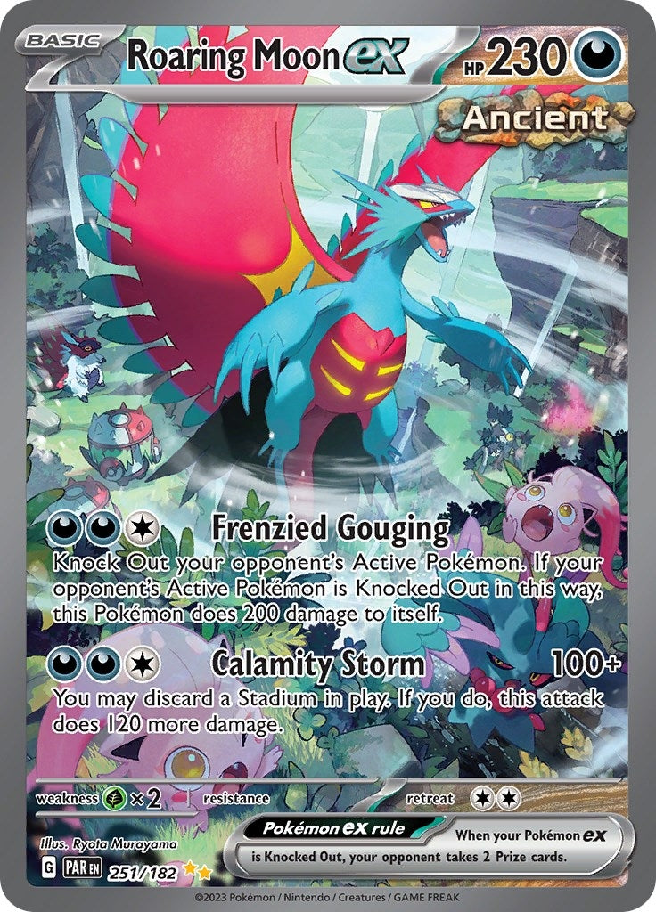 Image for Roaring Moon ex (SV04: Paradox Rift) (251/182) - Pokemon