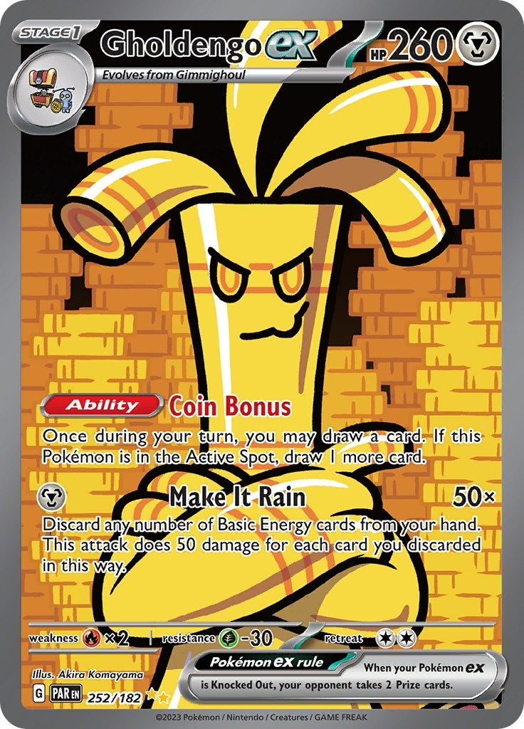 Image for Gholdengo ex (SV04: Paradox Rift) (252/182) - Pokemon