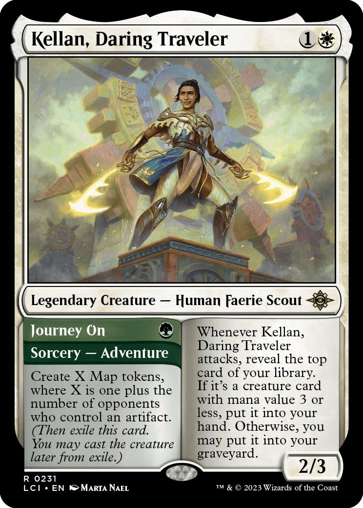 Image for Kellan, Daring Traveler (The Lost Caverns of Ixalan) (231) - Magic: The Gathering