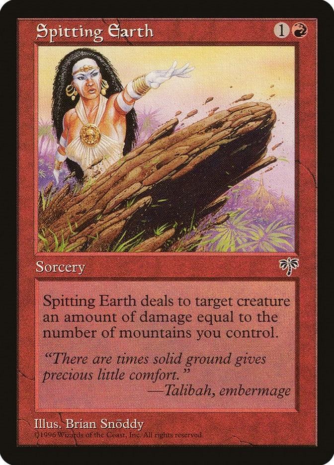 Image for Spitting Earth (Mirage) - Magic: The Gathering