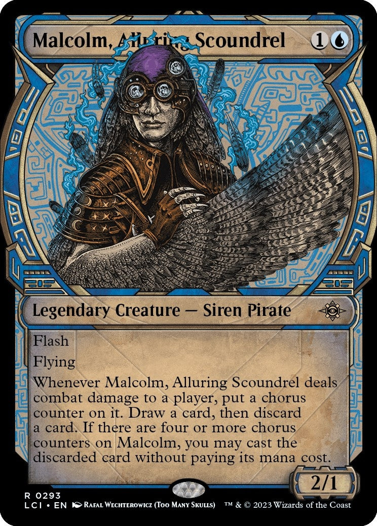 Image for Malcolm, Alluring Scoundrel (Showcase) (The Lost Caverns of Ixalan) (293) - Magic: The Gathering