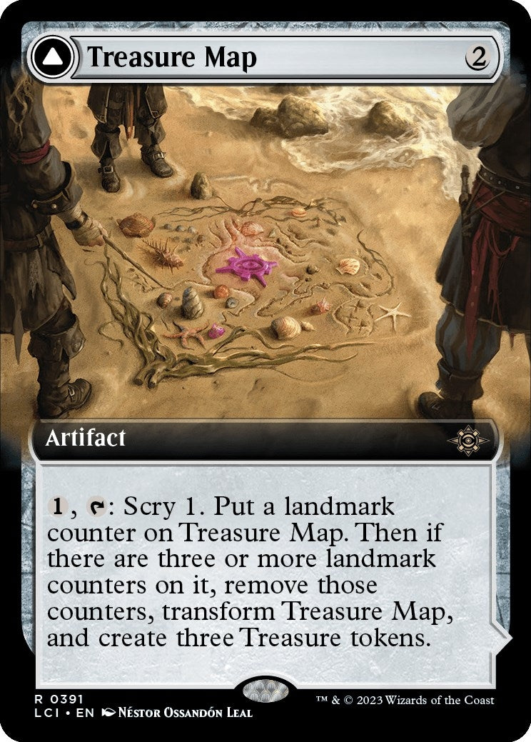 Image for Treasure Map (Extended Art) (The Lost Caverns of Ixalan) (391) - Magic: The Gathering