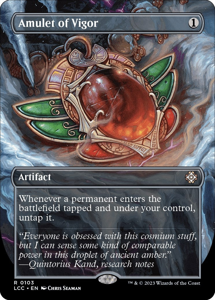 Image for Amulet of Vigor (Borderless) (Commander: The Lost Caverns of Ixalan) (103) - Magic: The Gathering