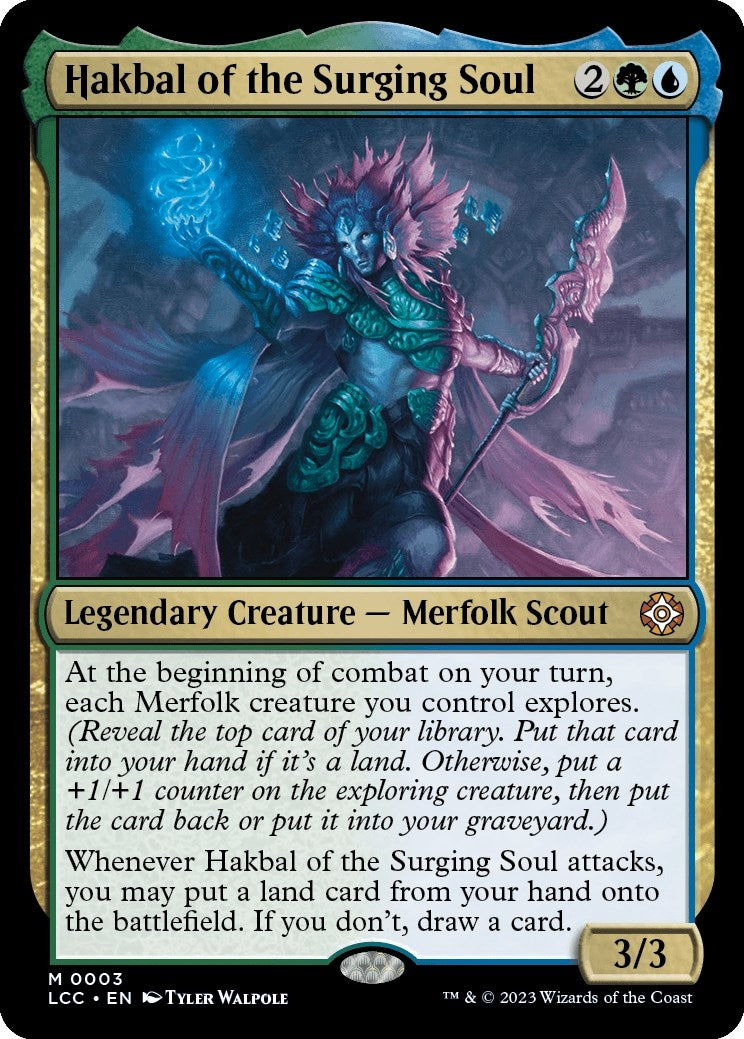Image for Hakbal of the Surging Soul (Commander: The Lost Caverns of Ixalan) (3) - Magic: The Gathering