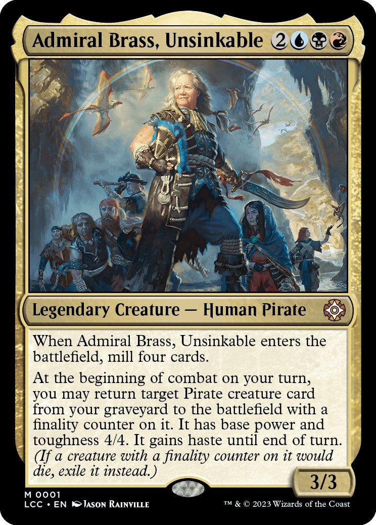 Image for Admiral Brass, Unsinkable (Commander: The Lost Caverns of Ixalan) (1) - Magic: The Gathering