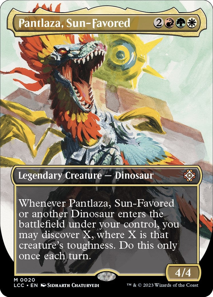 Image for Pantlaza, Sun-Favored (Borderless) (Commander: The Lost Caverns of Ixalan) (20) - Magic: The Gathering