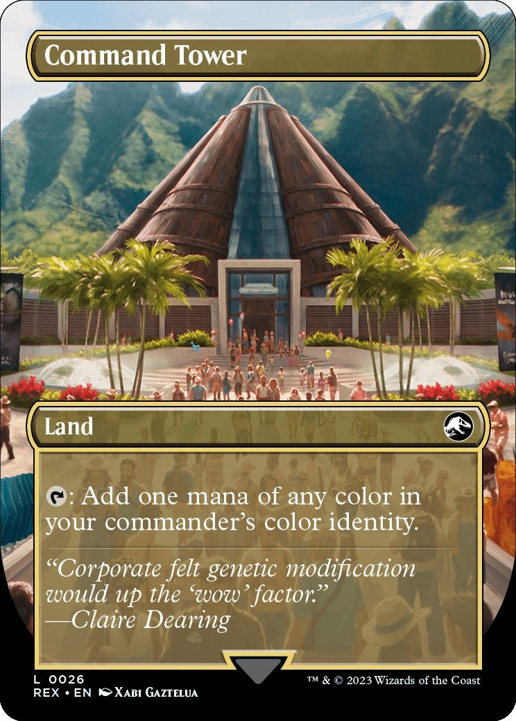 Image for Command Tower (Borderless) (Universes Beyond: Jurassic World Collection) (26) - Magic: The Gathering