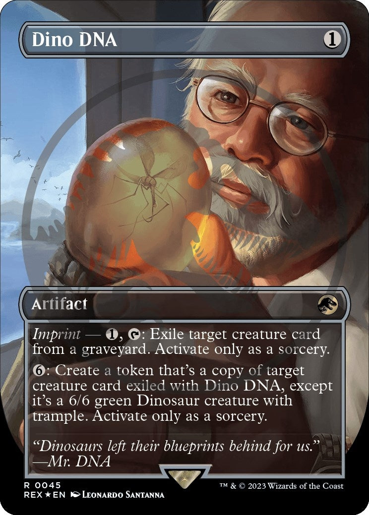 Image for Dino DNA (Borderless) (Emblem) (Universes Beyond: Jurassic World Collection) (45) - Magic: The Gathering