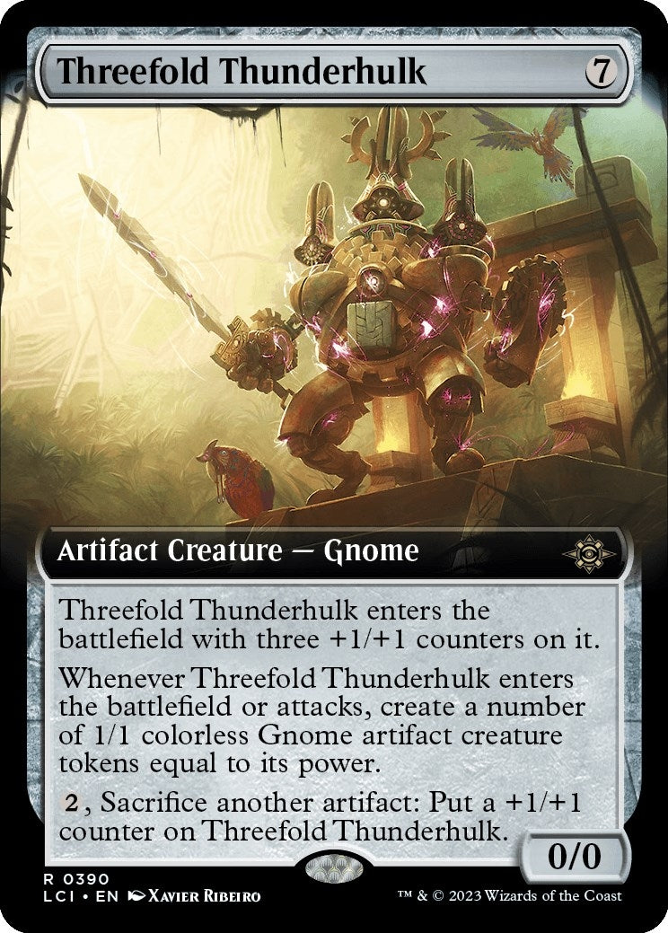 Image for Threefold Thunderhulk (Extended Art) (The Lost Caverns of Ixalan) (390) - Magic: The Gathering