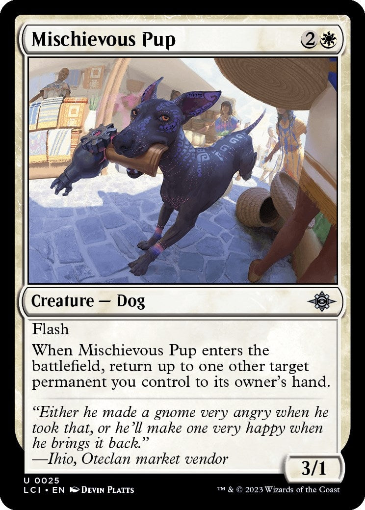 Image for Mischievous Pup (The Lost Caverns of Ixalan) (25) - Magic: The Gathering