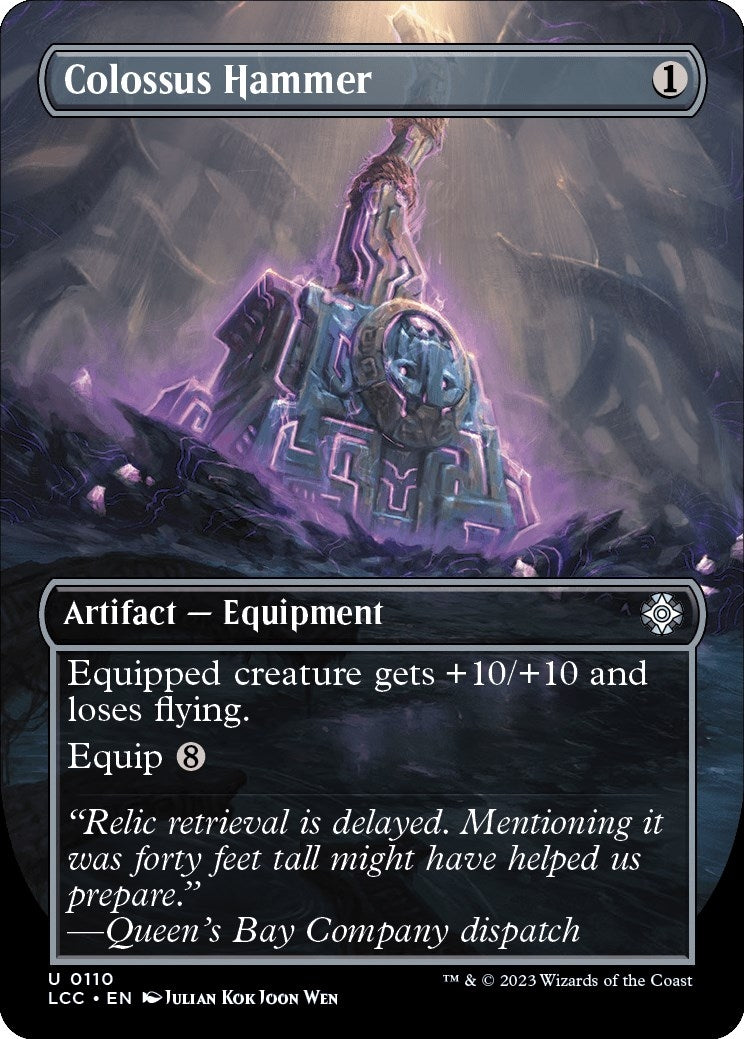 Image for Colossus Hammer (Borderless) (Commander: The Lost Caverns of Ixalan) (110) - Magic: The Gathering