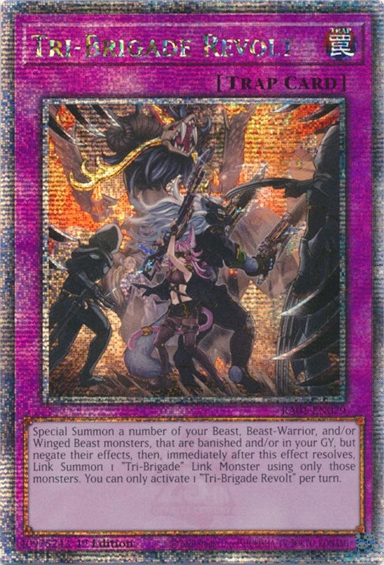 Image for Tri-Brigade Revolt (Quarter Century Secret Rare) (25th Anniversary Rarity Collection) (RA01-EN079) - YuGiOh