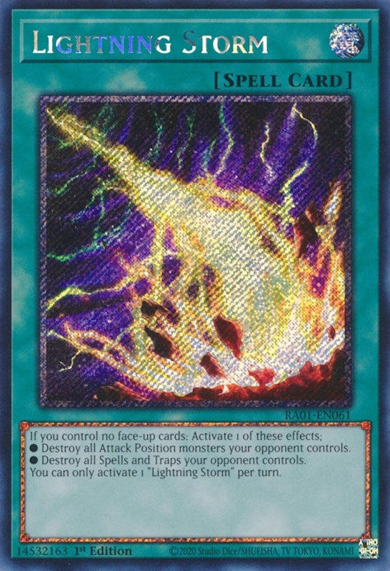Image for Lightning Storm (Platinum Secret Rare) (25th Anniversary Rarity Collection) (RA01-EN061) - YuGiOh
