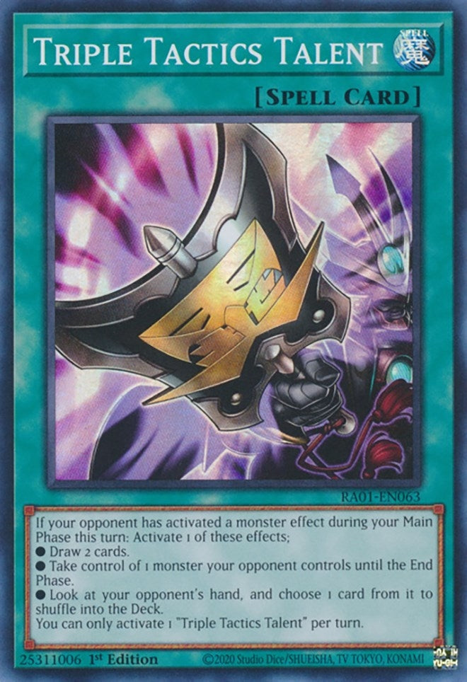 Image for Triple Tactics Talent (25th Anniversary Rarity Collection) (RA01-EN063) - YuGiOh
