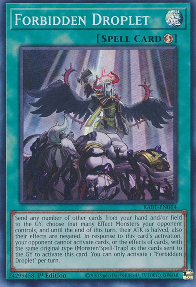 Image for Forbidden Droplet (25th Anniversary Rarity Collection) (RA01-EN064) - YuGiOh